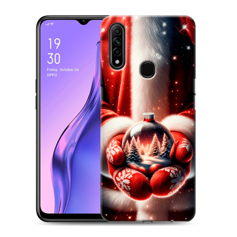 Пластиковый чехол на OPPO A31 с принтом Новый год Пластиковый чехол на OPPO A31 с принтом Новый год