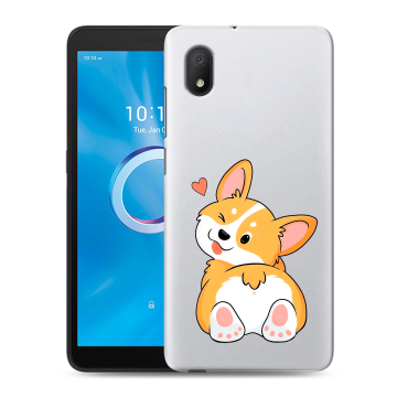 Силиконовый чехол на Alcatel 1B (2020) с принтом Корги
