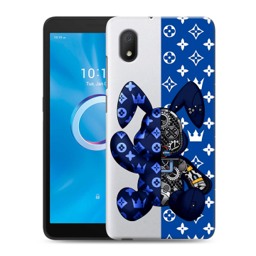 Силиконовый чехол на Alcatel 1B (2020) с принтом Луи робот