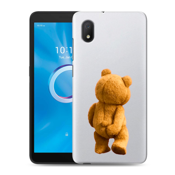 Силиконовый чехол на Alcatel 1B (2020) с принтом Медведь