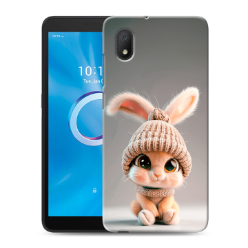 Силиконовый чехол на Alcatel 1B (2020) с принтом Кролик Силиконовый чехол на Alcatel 1B (2020) с принтом Кролик