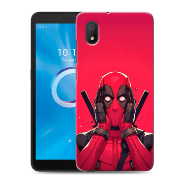 Силиконовый чехол на Alcatel 1B (2020) с принтом Дедпул Deadpool Силиконовый чехол на Alcatel 1B (2020) с принтом Дедпул Deadpool