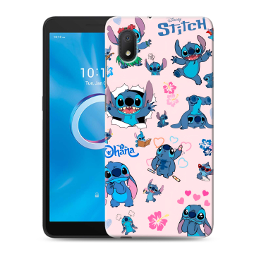 Силиконовый чехол на Alcatel 1B (2020) с принтом Лило и Стич