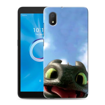 Силиконовый чехол на Alcatel 1B (2020) с принтом Как приручить дракона