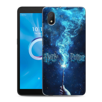 Силиконовый чехол на Alcatel 1B (2020) с принтом Harry Potter Гарри Поттер