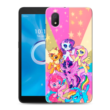 Силиконовый чехол на Alcatel 1B (2020) с принтом My little pony Дружба чудо