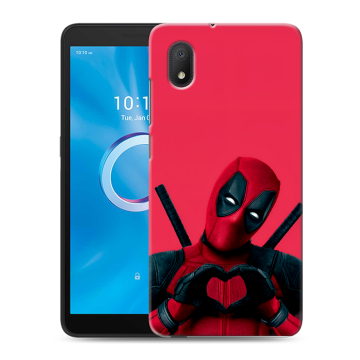 Силиконовый чехол на Alcatel 1B (2020) с принтом Дедпул Deadpool Силиконовый чехол на Alcatel 1B (2020) с принтом Дедпул Deadpool
