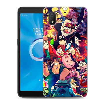 Силиконовый чехол на Alcatel 1B (2020) с принтом Gravity Falls Гравити Фолз