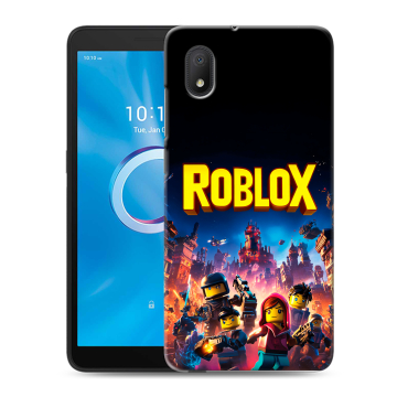 Силиконовый чехол на Alcatel 1B (2020) с принтом Roblox Роблокс