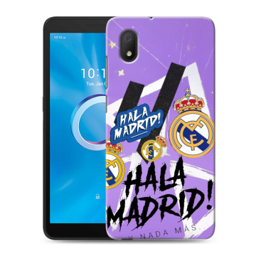 Силиконовый чехол на Alcatel 1B (2020) с принтом Real Madrid Реал Мадрид