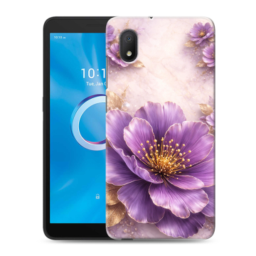 Силиконовый чехол на Alcatel 1B (2020) с принтом женский