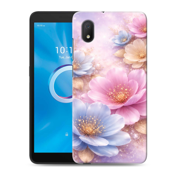 Силиконовый чехол на Alcatel 1B (2020) с принтом женский