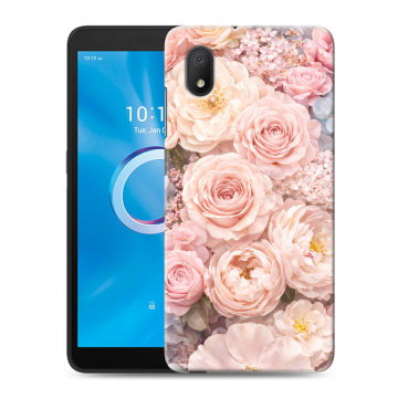 Силиконовый чехол на Alcatel 1B (2020) с принтом женский
