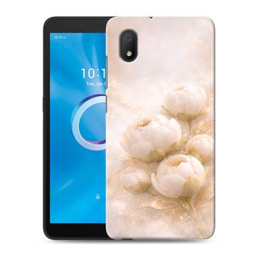 Силиконовый чехол на Alcatel 1B (2020) с принтом женский