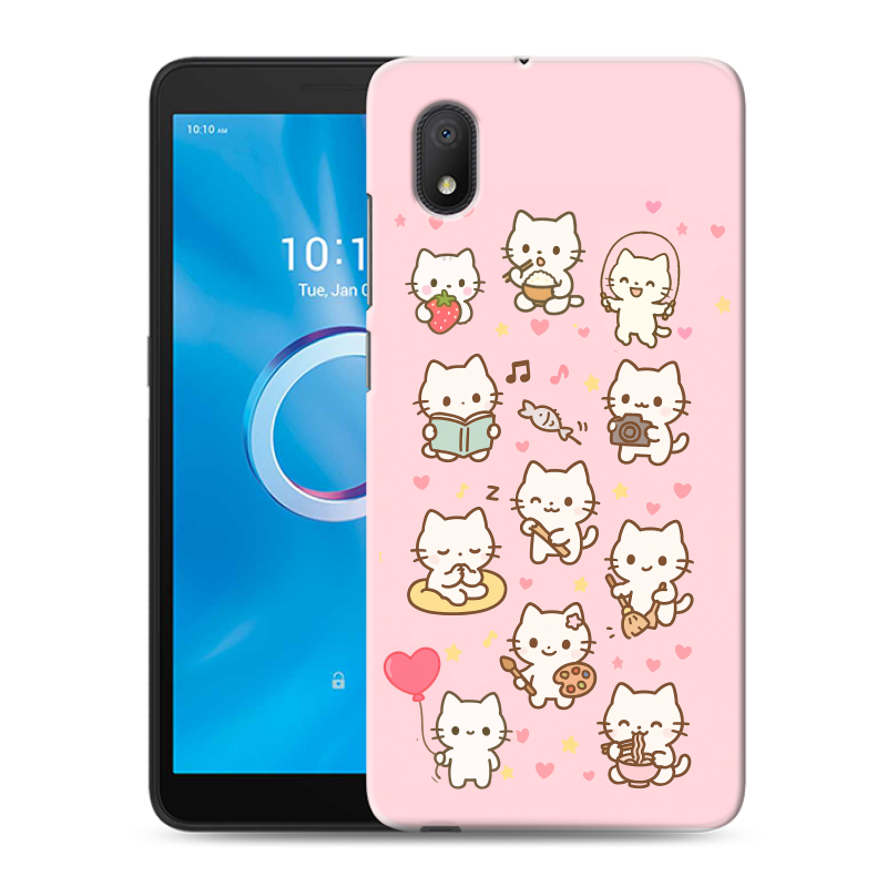 Силиконовый чехол на Alcatel 1B (2020) с принтом Hello Kitty Хелоу Кити Силиконовый чехол на Alcatel 1B (2020) с принтом Hello Kitty Хелоу Кити