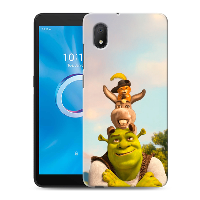 Силиконовый чехол на Alcatel 1B (2020) с принтом Шрек Shrek Силиконовый чехол на Alcatel 1B (2020) с принтом Шрек Shrek