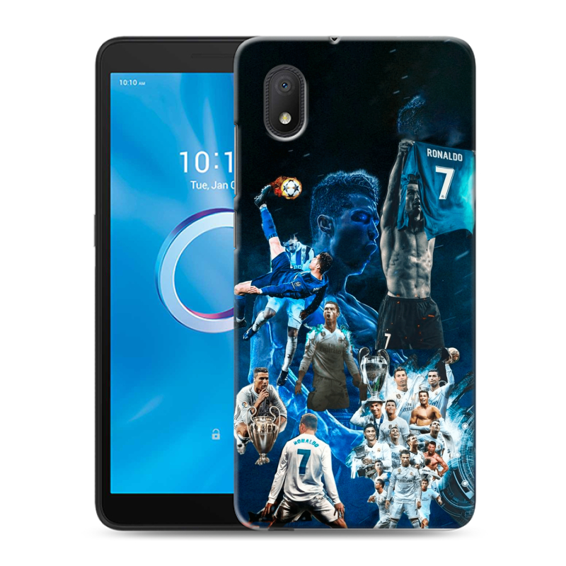 Силиконовый чехол на Alcatel 1B (2020) с принтом Реал Роналдо Силиконовый чехол на Alcatel 1B (2020) с принтом Реал Роналдо
