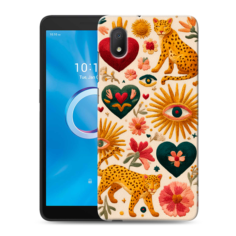 Силиконовый чехол на Alcatel 1B (2020) с принтом Модный принт Силиконовый чехол на Alcatel 1B (2020) с принтом Модный принт