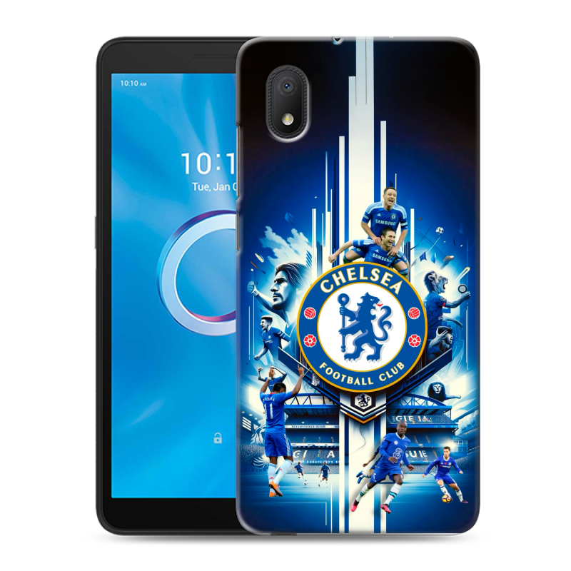 Силиконовый чехол на Alcatel 1B (2020) с принтом Chelsea Челси Силиконовый чехол на Alcatel 1B (2020) с принтом Chelsea Челси