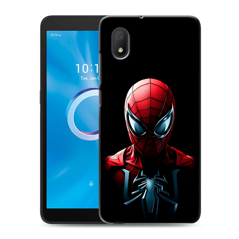 Силиконовый чехол на Alcatel 1B (2020) с принтом Spiderman Человек паук Силиконовый чехол на Alcatel 1B (2020) с принтом Spiderman Человек паук