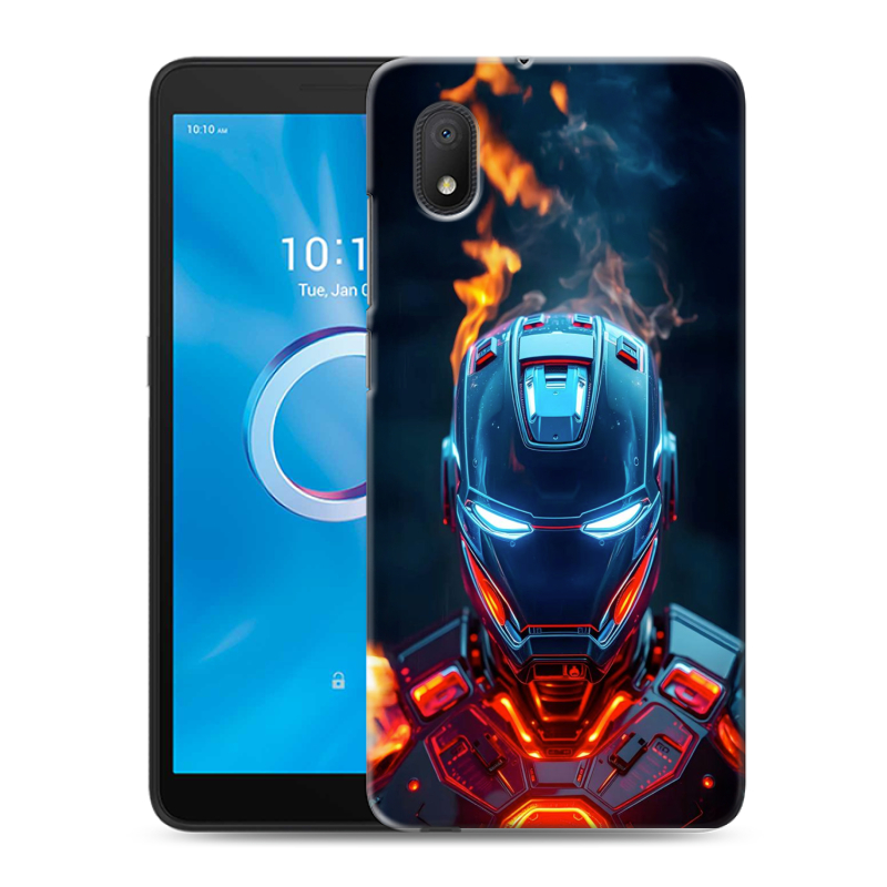 Силиконовый чехол на Alcatel 1B (2020) с принтом IronMan Железный человек Силиконовый чехол на Alcatel 1B (2020) с принтом IronMan Железный человек