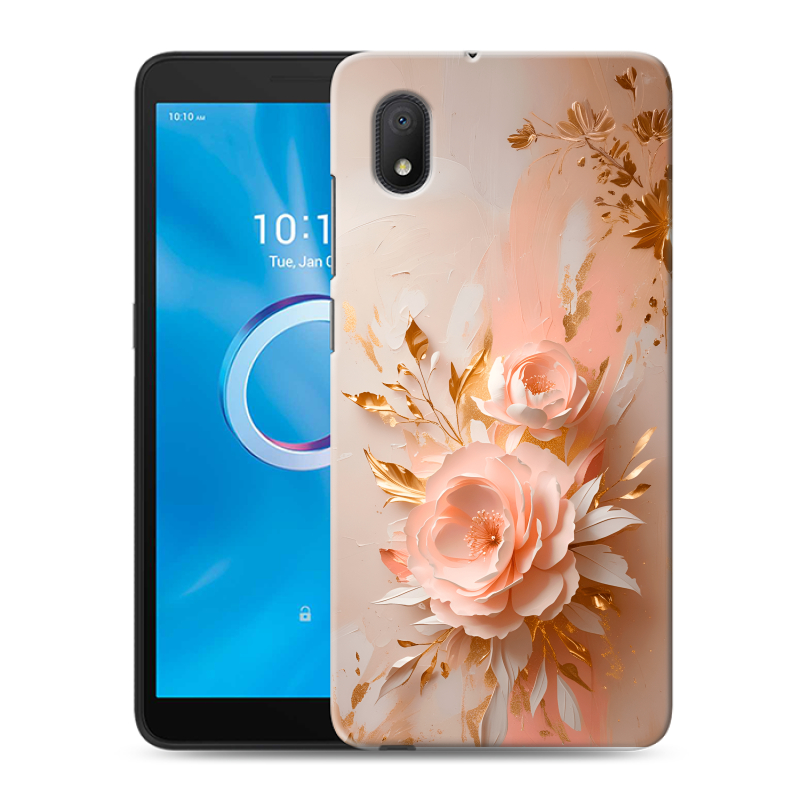 Силиконовый чехол на Alcatel 1B (2020) с принтом женский Силиконовый чехол на Alcatel 1B (2020) с принтом женский