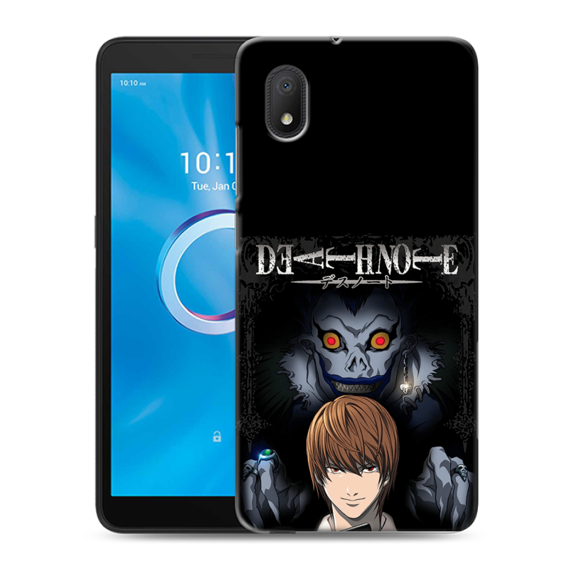 Силиконовый чехол на Alcatel 1B (2020) с принтом Death note Тетрадь смерти Силиконовый чехол на Alcatel 1B (2020) с принтом Death note Тетрадь смерти