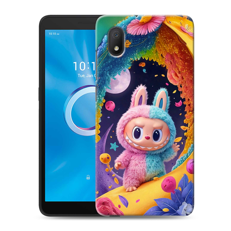 Силиконовый чехол на Alcatel 1B (2020) с принтом Labubu Лабубу Силиконовый чехол на Alcatel 1B (2020) с принтом Labubu Лабубу
