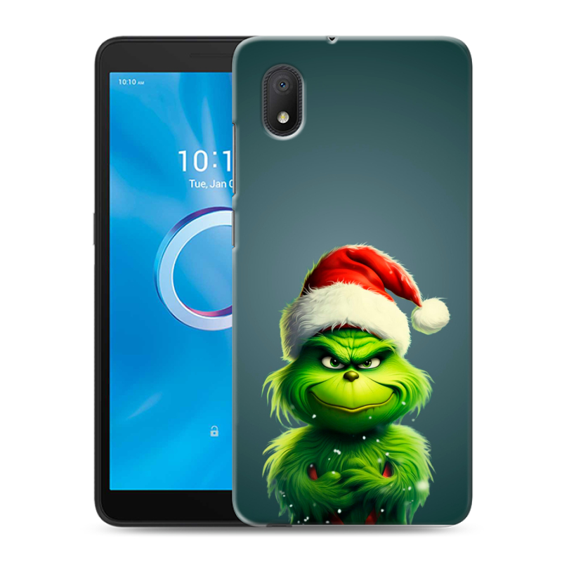 Силиконовый чехол на Alcatel 1B (2020) с принтом Новый год Силиконовый чехол на Alcatel 1B (2020) с принтом Новый год