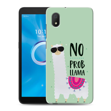 Силиконовый чехол на Alcatel 1A (2020) с принтом Лама