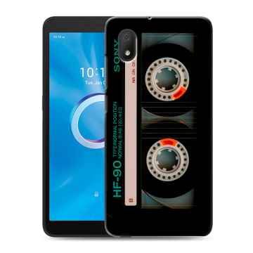 Силиконовый чехол на Alcatel 1A (2020) с принтом Кассета