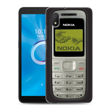 Силиконовый чехол на Alcatel 1A (2020) с принтом Ретро Нокия Силиконовый чехол на Alcatel 1A (2020) с принтом Ретро Нокия