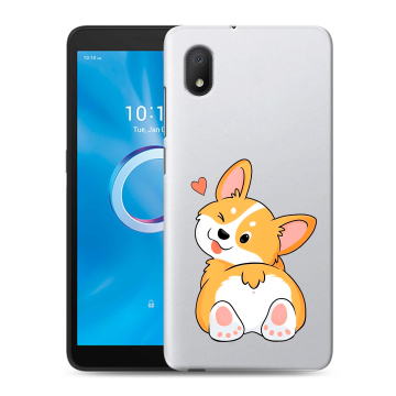 Силиконовый чехол на Alcatel 1A (2020) с принтом Корги
