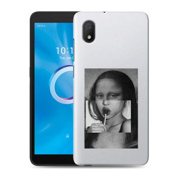 Силиконовый чехол на Alcatel 1A (2020) с принтом Мона Лиза