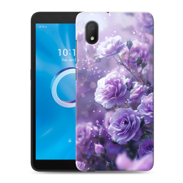 Силиконовый чехол на Alcatel 1A (2020) с принтом Розы цветы Силиконовый чехол на Alcatel 1A (2020) с принтом Розы цветы