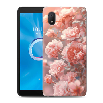 Силиконовый чехол на Alcatel 1A (2020) с принтом Розовые розы