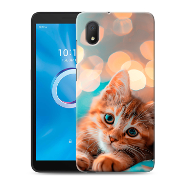 Силиконовый чехол на Alcatel 1A (2020) с принтом котик