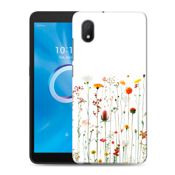 Силиконовый чехол на Alcatel 1A (2020) с принтом цветы