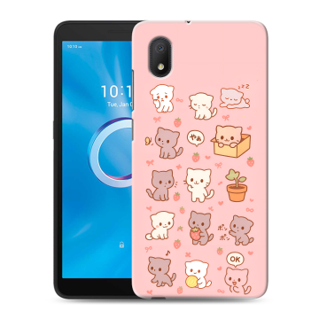 Силиконовый чехол на Alcatel 1A (2020) с принтом Hello Kitty Хелоу Кити Силиконовый чехол на Alcatel 1A (2020) с принтом Hello Kitty Хелоу Кити