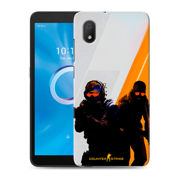 Силиконовый чехол на Alcatel 1A (2020) с принтом Контер страйк Counter strike Силиконовый чехол на Alcatel 1A (2020) с принтом Контер страйк Counter strike