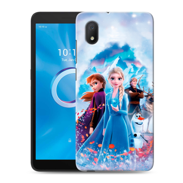 Силиконовый чехол на Alcatel 1A (2020) с принтом Холодное сердце Frozen