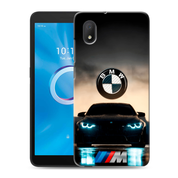 Силиконовый чехол на Alcatel 1A (2020) с принтом БМВ BMW Силиконовый чехол на Alcatel 1A (2020) с принтом БМВ BMW