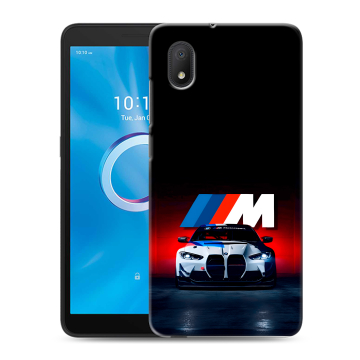 Силиконовый чехол на Alcatel 1A (2020) с принтом БМВ BMW Силиконовый чехол на Alcatel 1A (2020) с принтом БМВ BMW