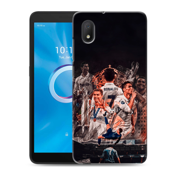 Силиконовый чехол на Alcatel 1A (2020) с принтом Реал Роналдо Real Ronaldo Силиконовый чехол на Alcatel 1A (2020) с принтом Реал Роналдо Real Ronaldo