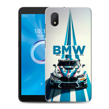 Силиконовый чехол на Alcatel 1A (2020) с принтом БМВ BMW