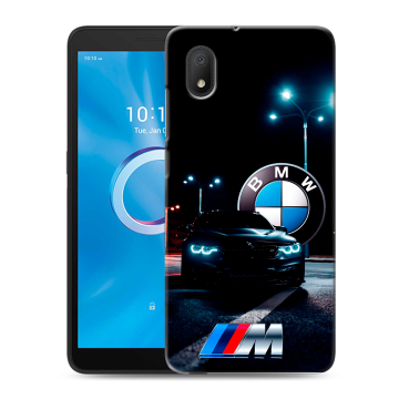 Силиконовый чехол на Alcatel 1A (2020) с принтом БМВ BMW Силиконовый чехол на Alcatel 1A (2020) с принтом БМВ BMW