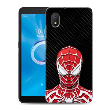 Силиконовый чехол на Alcatel 1A (2020) с принтом человек паук spiderman Силиконовый чехол на Alcatel 1A (2020) с принтом человек паук spiderman