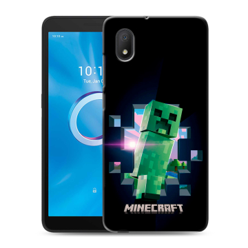 Силиконовый чехол на Alcatel 1A (2020) с принтом Майнкрафт Minecraft