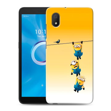 Силиконовый чехол на Alcatel 1A (2020) с принтом Миньоны