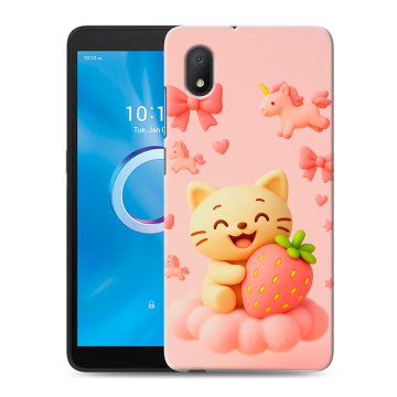 Силиконовый чехол на Alcatel 1A (2020) с принтом для девочек